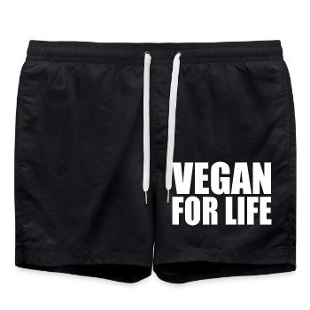 Vegan - Short de bain - noir - Devant - AI Model Male 185 light (185cm)