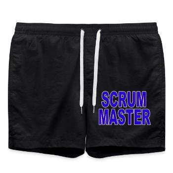 Agile - Scrum Master - Swim Trunks - black - Front - AI Model Male 185 light (185cm)