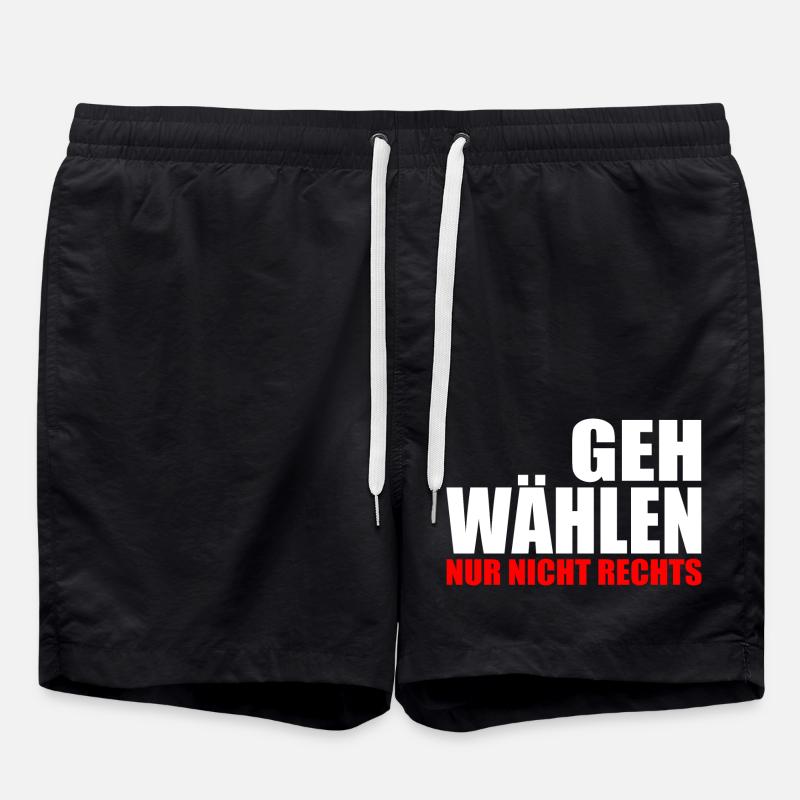 Geh wählen - Badeshorts - Schwarz