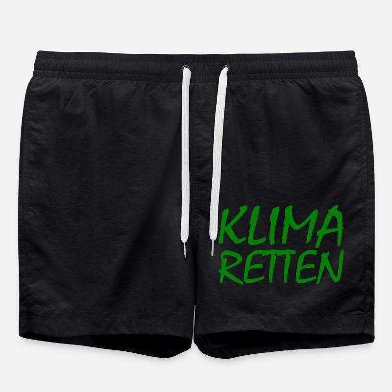 Klima retten - Badeshorts - Schwarz