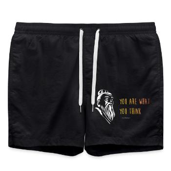 Konfuzianismus Konfuzius Sprüche - Badeshorts - Schwarz - Vorne - AI Model Male 185 light (185cm)