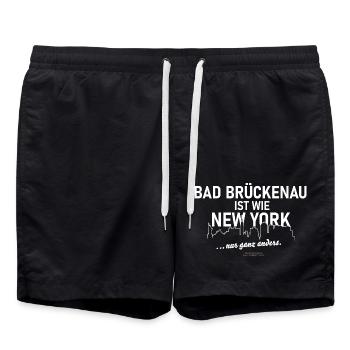 Bad Brückenau - Badeshorts - Schwarz - Vorne - AI Model Male 185 light (185cm)