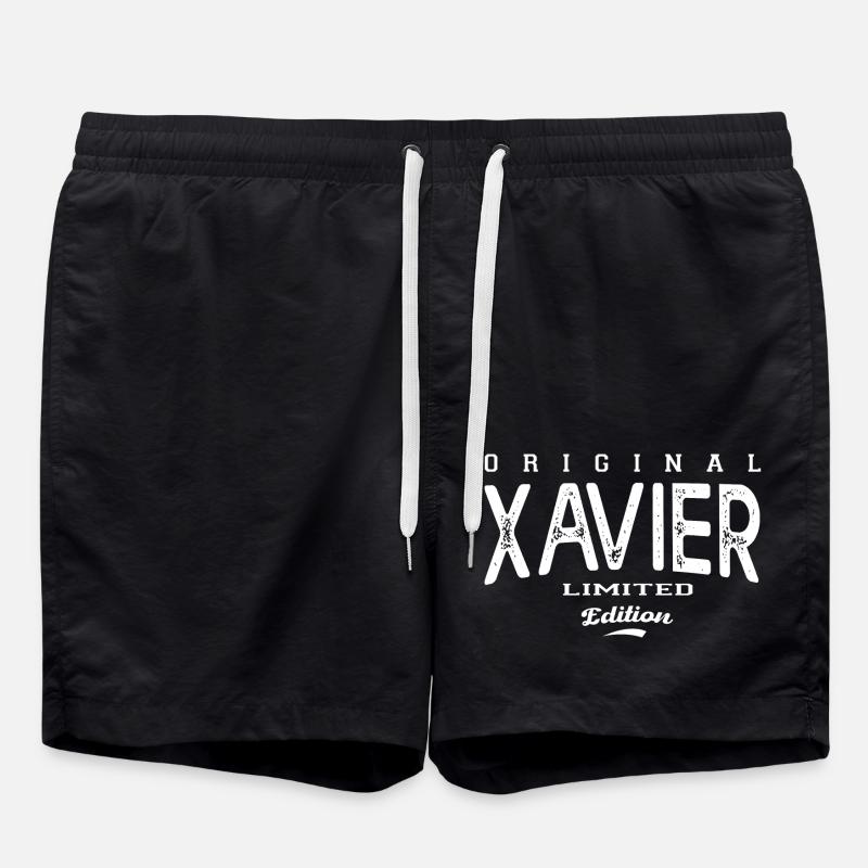 Xavier Tshirt personnalisé prénom xavier - Short de bain - noir
