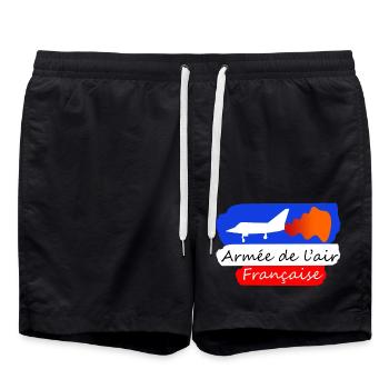 armée de l'air Française - Short de bain - noir - Devant - AI Model Male 185 light (185cm)