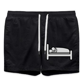Icône Lit de couchage - Short de bain - noir - Devant - AI Model Male 185 light (185cm)