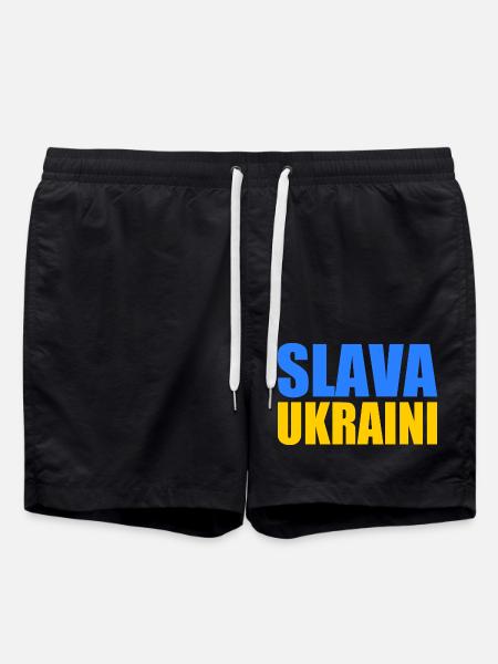 Slava ukraini - Short de bain - noir