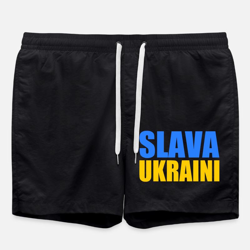 Slava ukraini - Swim Trunks - black