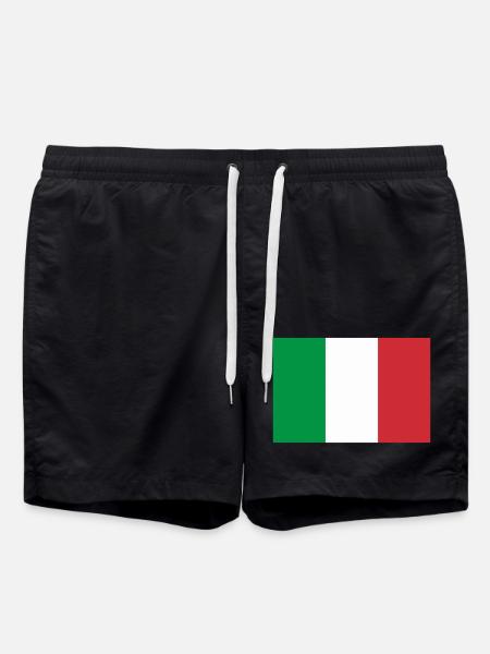 Flag Italy / Italian flag - Swim Trunks - black