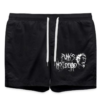 Les punks ne sont pas morts - Short de bain - noir - Devant - AI Model Male 185 light (185cm)