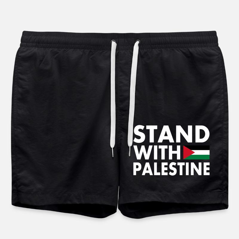 Palestine - Short de bain - noir