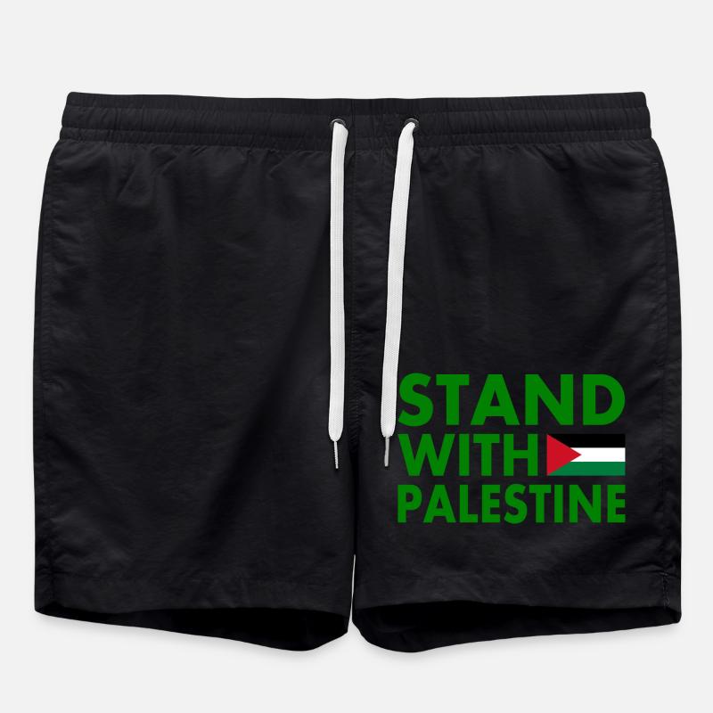 Stand with palestine - Short de bain - noir