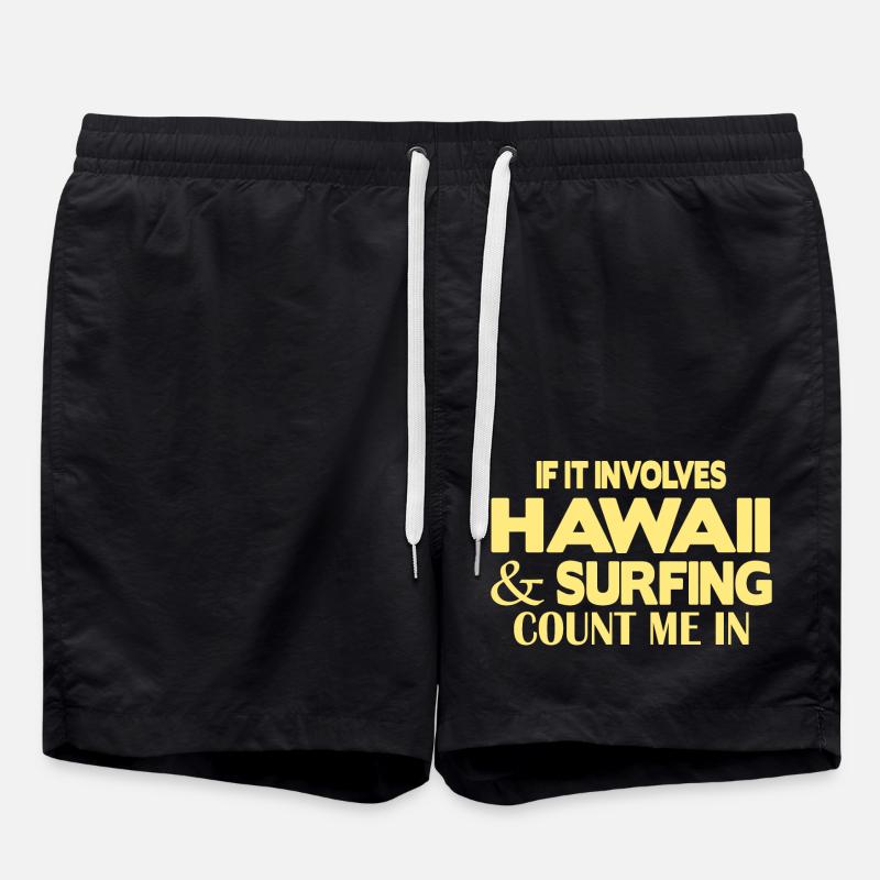 Surf à Hawaï - Short de bain - noir