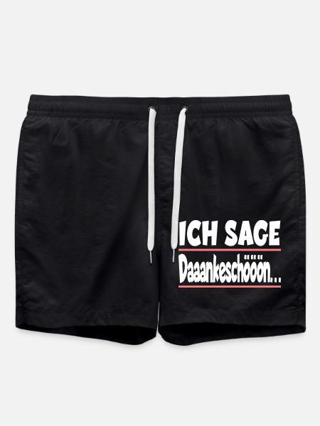 Ich sage Dankeschön für einen Kollege oder - Badeshorts - Schwarz