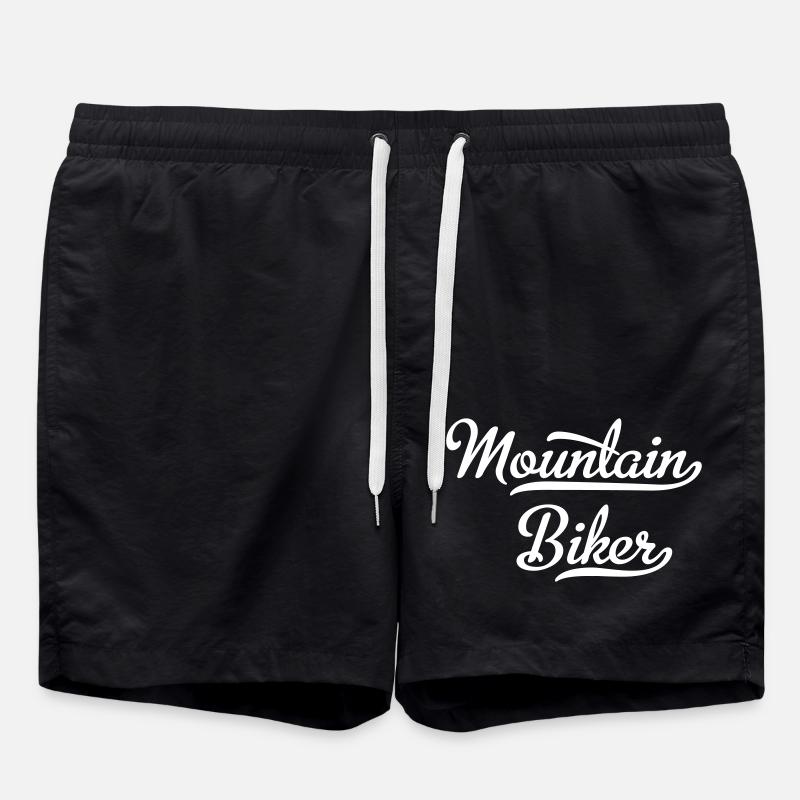 Mountain Bikers - Swim Trunks - black