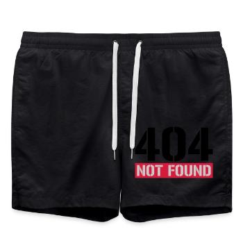 404 message introuvable - Short de bain - noir - Devant - AI Model Male 185 light (185cm)