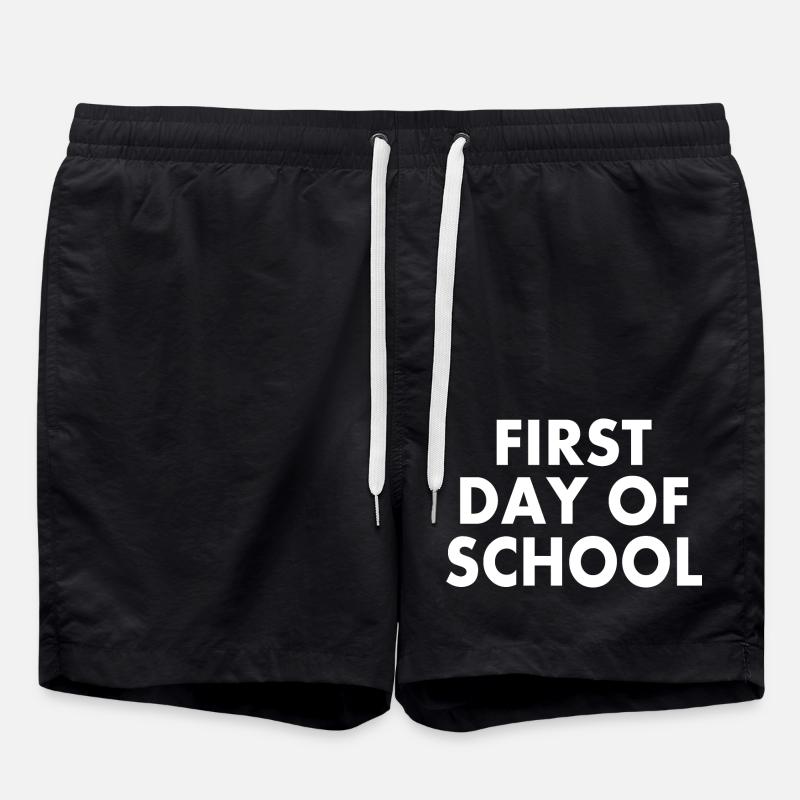 First day of school - Badeshorts - Schwarz