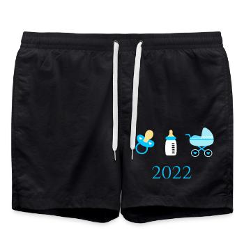 Famille biologique Bébé 2022 - Short de bain - noir - Devant - AI Model Male 185 light (185cm)