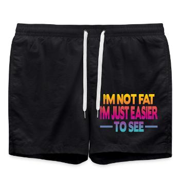 Je ne suis pas gros je suis juste - Short de bain - noir - Devant - AI Model Male 185 light (185cm)