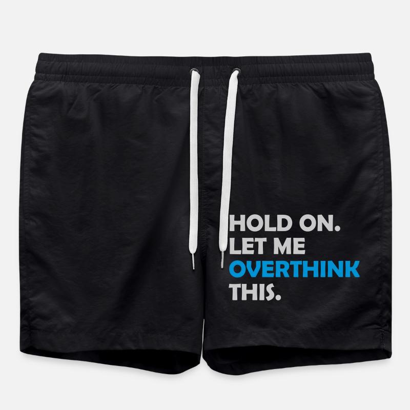 Let me overthink this - Swim Trunks - black