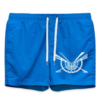 Geometrische Linien Rumpf Kreis Ansicht - Badeshorts - Cobalt blue - Vorne