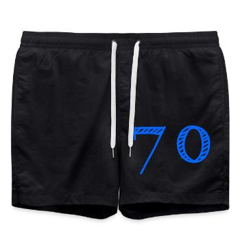 70 ANS. 70e ANNIVERSAIRE. ANNIVERSAIRE 70 ANS. 70 - Short de bain - noir - Devant - AI Model Male 185 light (185cm)