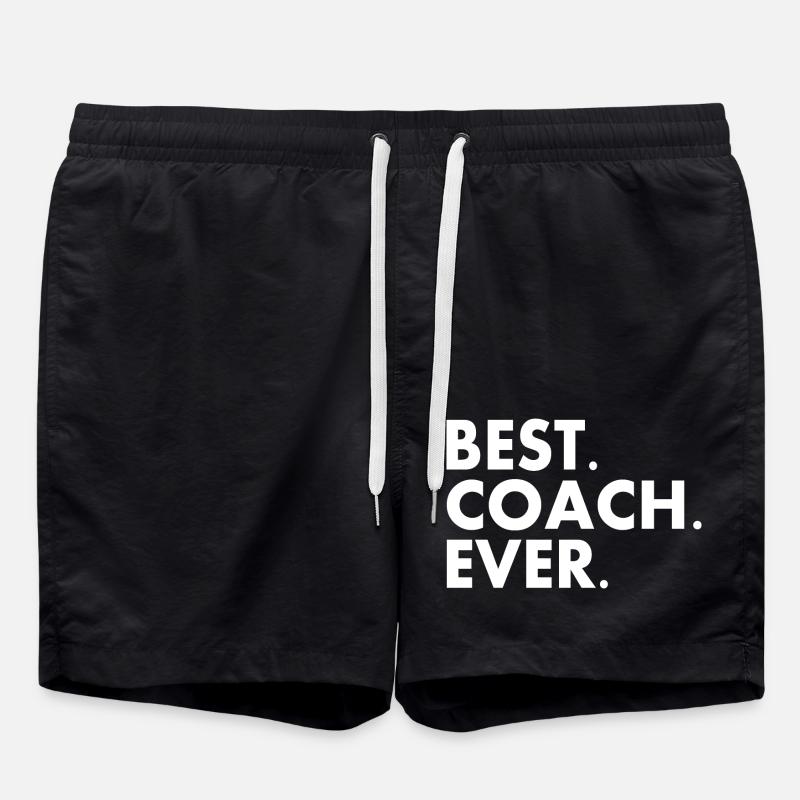 Best coach ever - Swim Trunks - black