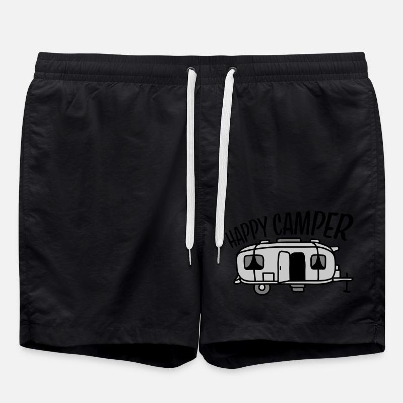 Camping-car Happy Camper - Short de bain - noir