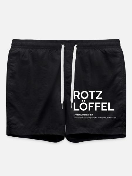 Rotz löf fel - Badeshorts - Schwarz