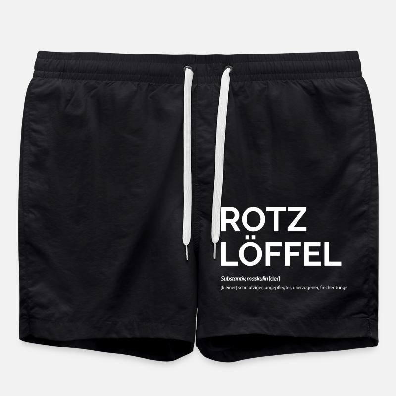 Rotz löf fel - Badeshorts - Schwarz