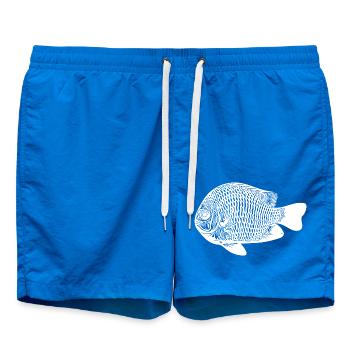 Vintage Preußenfisch - Preußenfisch Fan - Badeshorts - Cobalt blue - Vorne