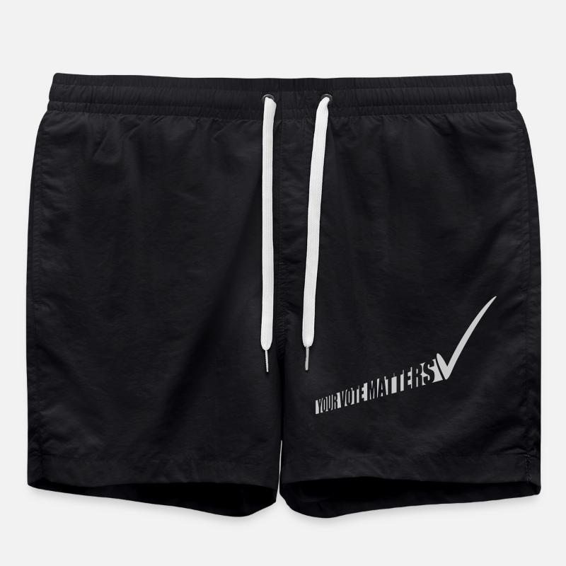 your vote matters quote - Swim Trunks - black