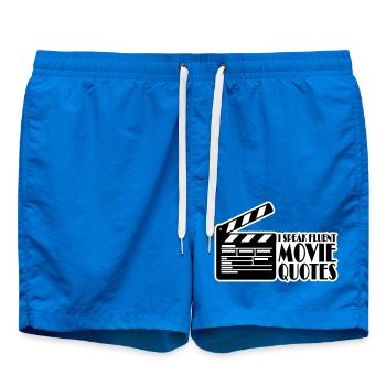 speak fluent movie quotes - Badeshorts - Cobalt blue - Vorne