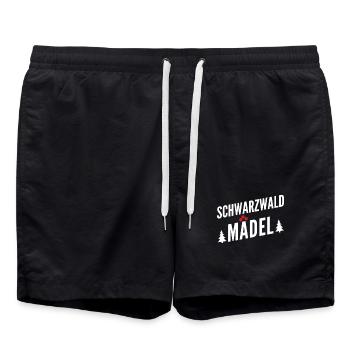 Schwarzwaldmädel - Badeshorts - Schwarz - Vorne - AI Model Male 185 light (185cm)