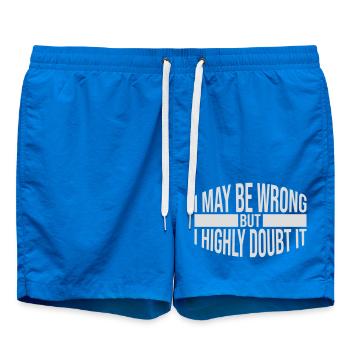 I may be wrong - Swim Trunks - cobalt blue - Front