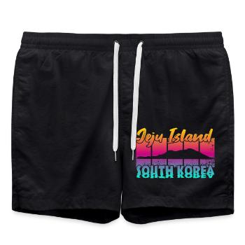 Jeju Island Corée du Sud - Short de bain - noir - Devant - AI Model Male 185 light (185cm)