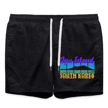 Jeju Island Corée du Sud - Short de bain - noir - Devant - AI Model Male 185 light (185cm)