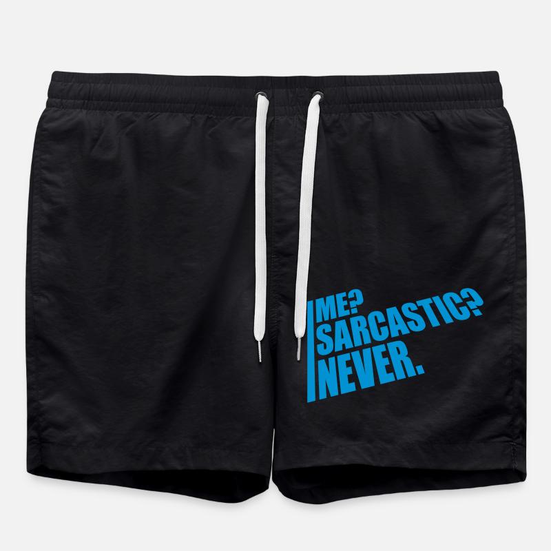 moi sarcastique ne cite jamais - Short de bain - noir