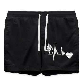 Bowling Kegel Cadeau Boule de bowling Bowler Bowling - Short de bain - noir - Devant - AI Model Male 185 light (185cm)
