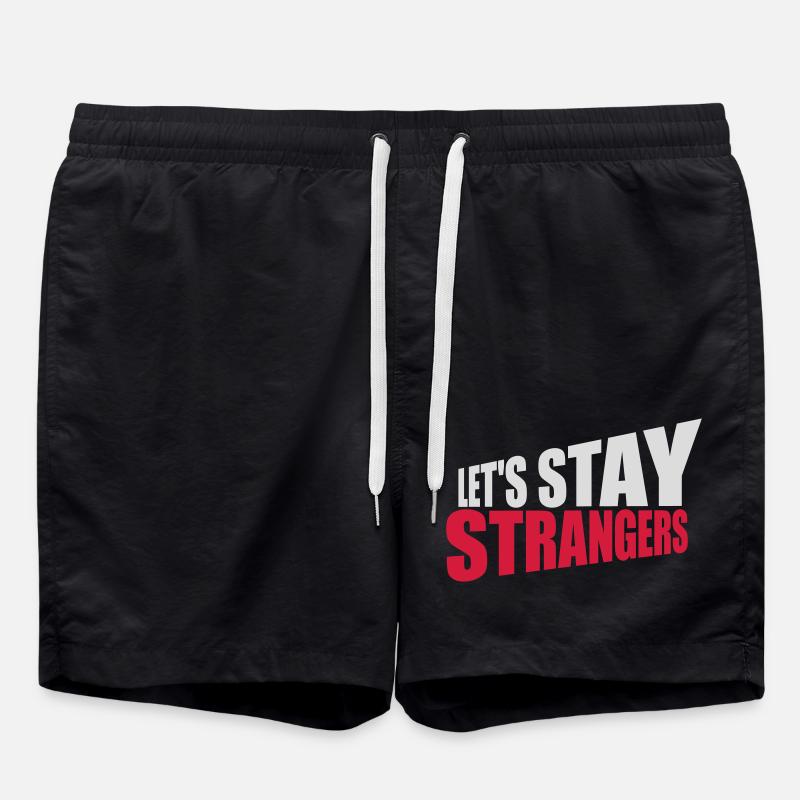 Citation Restons Strangers - Short de bain - noir