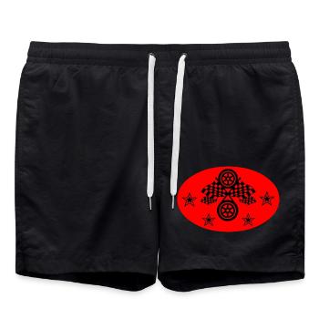 Car - Swim Trunks - black - Front - AI Model Male 185 light (185cm)