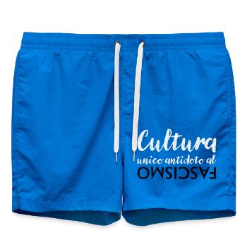 La culture est le seul antidote au fascisme - Short de bain - cobalt blue - Devant