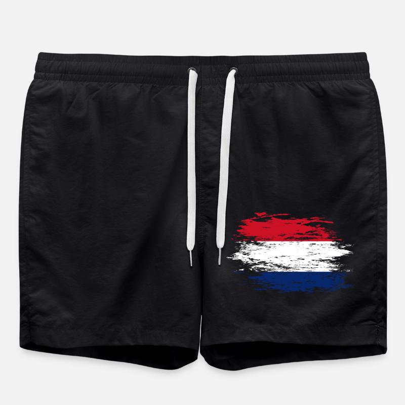 Holland Flagge used - Badeshorts - Schwarz