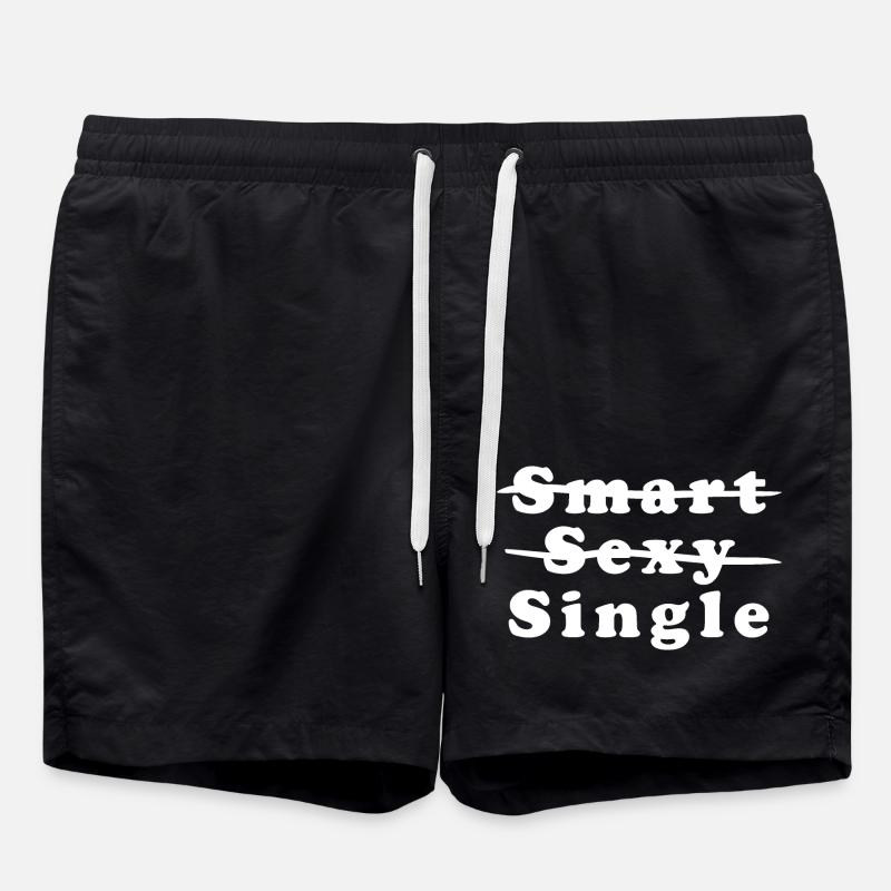 Smart, Sexy, Single - Badeshorts - Schwarz