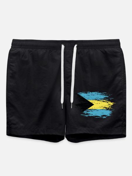 Drapeau des Bahamas utilisé - Short de bain - noir