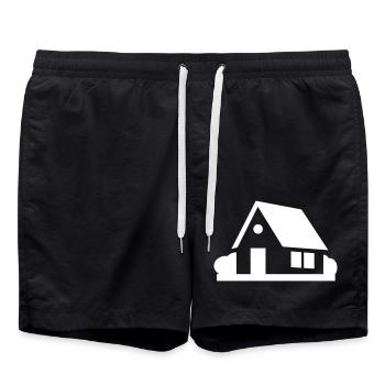 Maison - Short de bain - noir - Devant - AI Model Male 185 light (185cm)