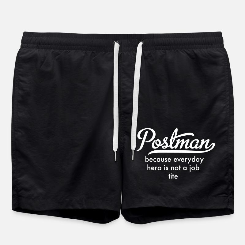 Postbote - Badeshorts - Schwarz