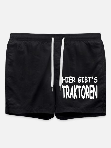 Traktoren - Badeshorts - Schwarz