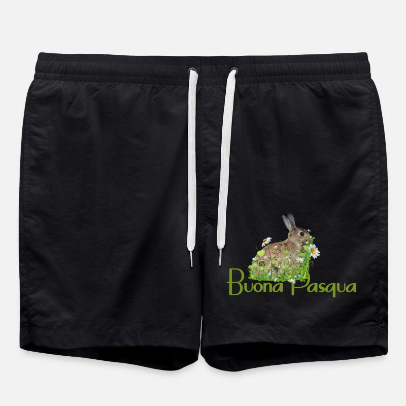 Happy Easter - Swim Trunks - black
