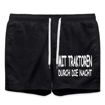 Traktor - Badeshorts - Schwarz - Vorne - AI Model Male 185 light (185cm)