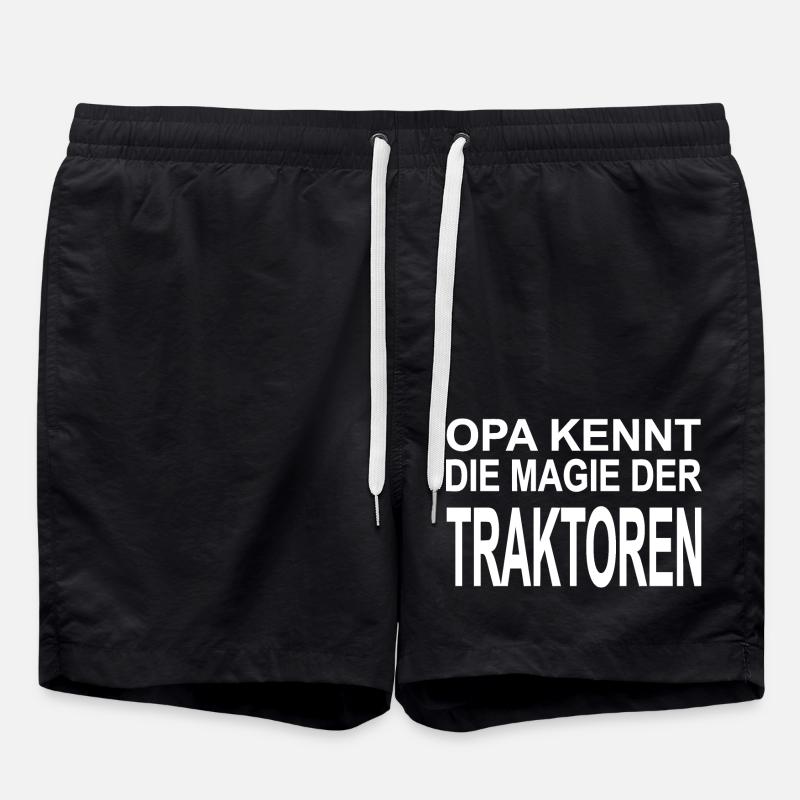 Traktor - Badeshorts - Schwarz